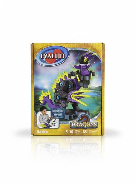 Darko Dragon of The Light Building Kit Toy - 57-Piece Foam Construction Set
