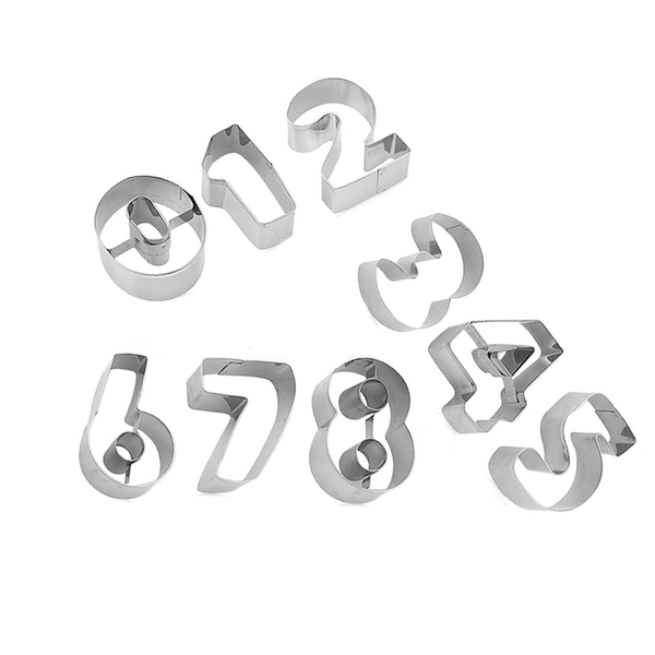 Digital Baking Molds 9P - Food-Grade Easy to Demold for Custom Number Shape