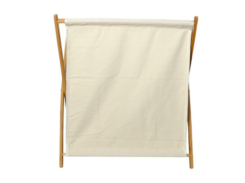 Folding Canvas Rectangular Laundry Basket 56cm