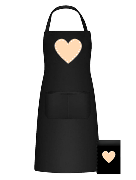 Orange Heart Fun Kitchen Braai Apron Christmas Birthday Gift 505