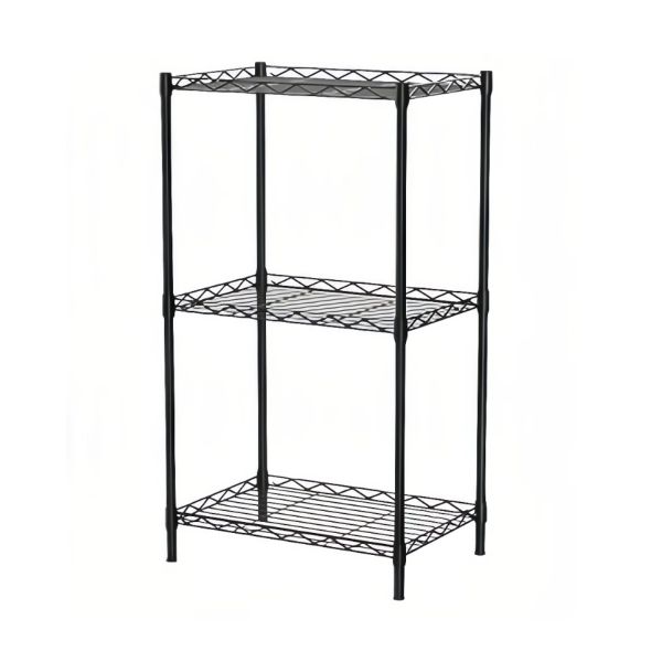 3 Tier Adjustable Storage Shelves Metal Utility Shelf Organizer Rack