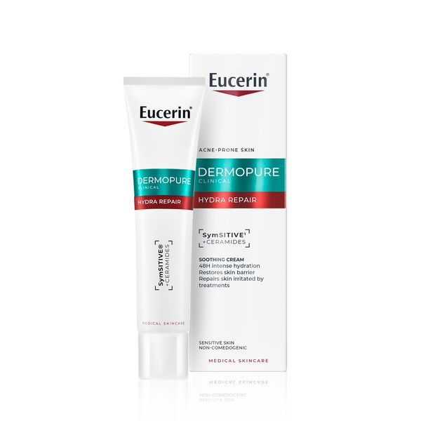 Eucerin DERMOPURE CLINICAL Hydra Repair Soothing Cream for Dry Skin, 40ml