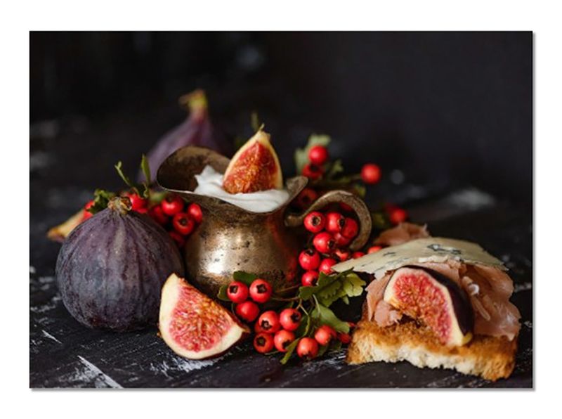 A3 Disposable Paper Placemat Set - Figs and Berries