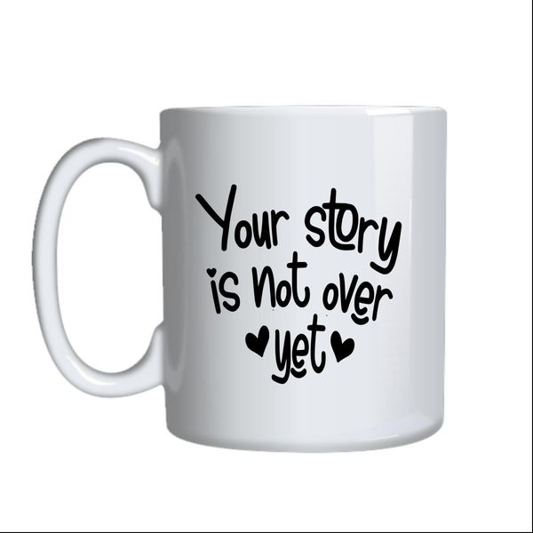 Not Over Coffee Mugs Trendy Motivational Graphic Cup Design Present 042
