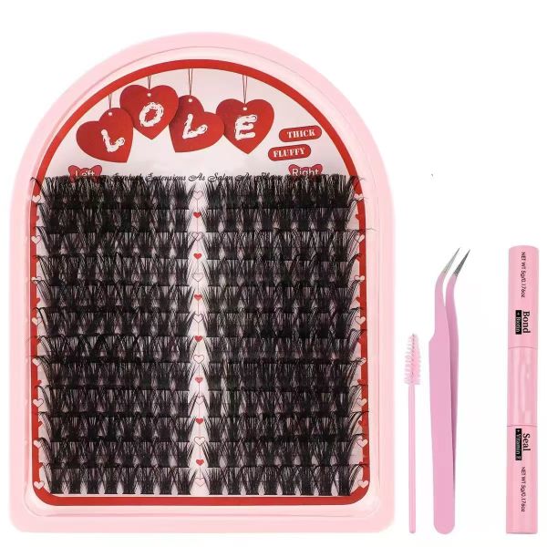 DIY Eyelash Extension Kit 8-16mm 192 Pieces Single Eyelashes