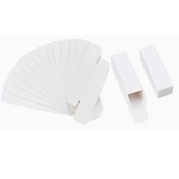Pack White Cardstock Packaging Boxes image