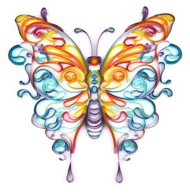 Quilling DIY Kit_ 40cm x 50cm - Butterfly 003 | Shop Today. Get it ...