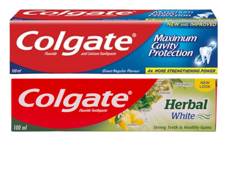 Colgate Maximum Cavity Protection Regular &amp; Herbal Toothpaste Mix Pack