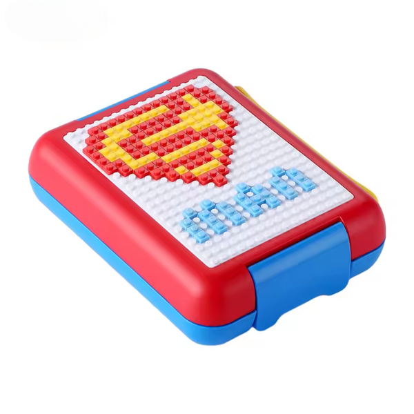 Portable and Sealed Lunch Box for Kids, Boys, Girls with DIY Building Blocks