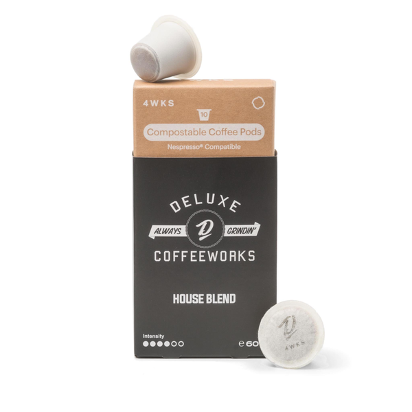 Deluxe House Blend - 10 Compostable Nespresso Compatible Coffee Capsules