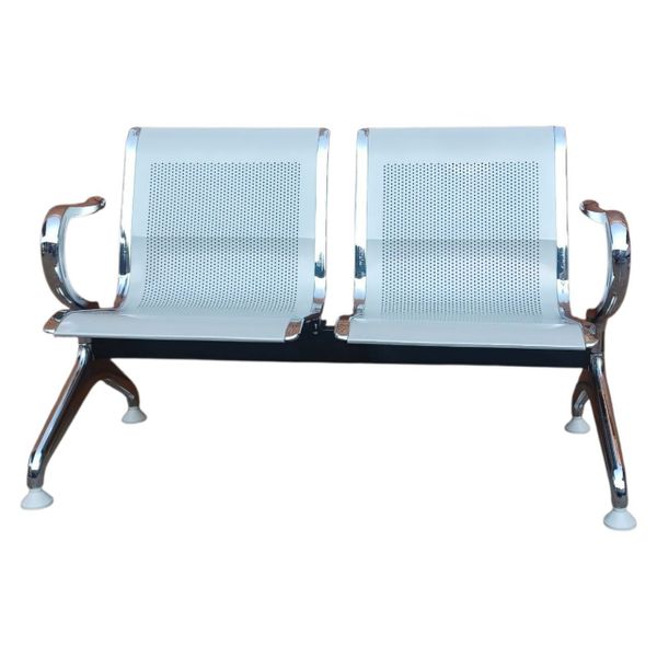 Silver 2-Seater Bench Chair - Model S502