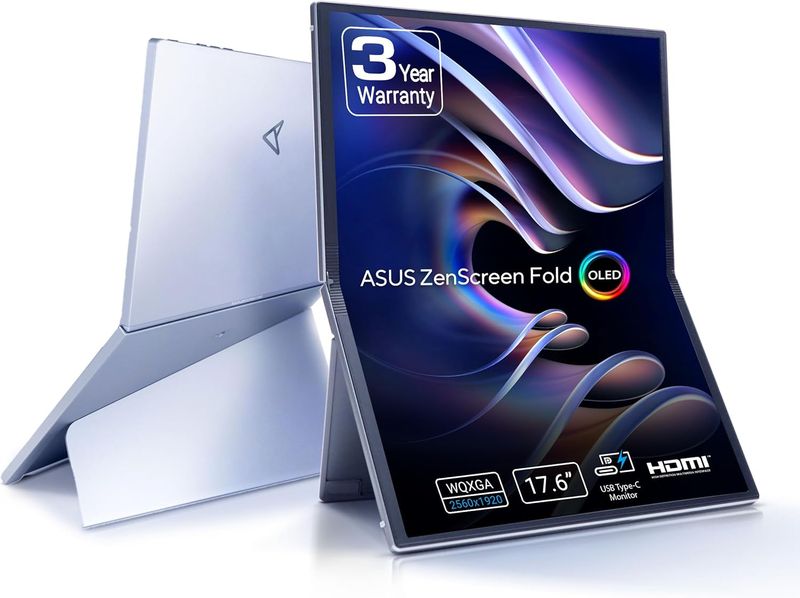Asus ZenScreen Fold OLED MQ17QH - 17.3 Inch QHD Portable Monitor