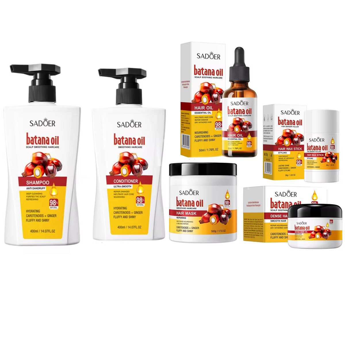 SADOER Batana Oil 6-in-1 Complete Hair Revival Set