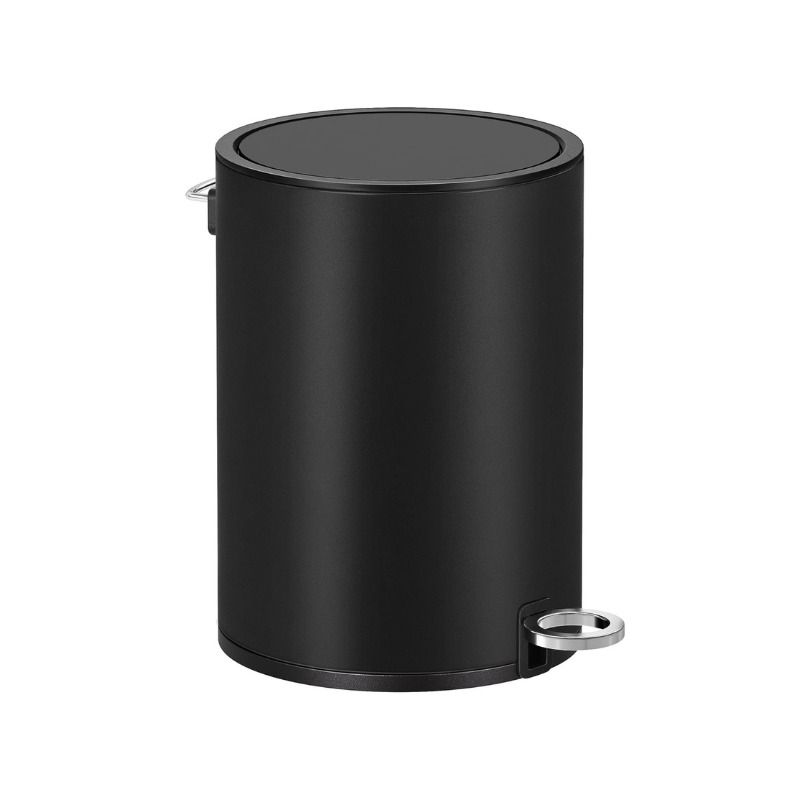 Songmics Pedal Bathroom Bin with Lid- 3L - Black | Shop Today. Get it Tomorrow! | takealot.com