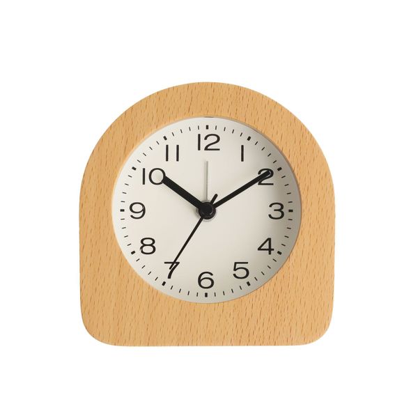 Nordic Wood-Style Silent Table Clock