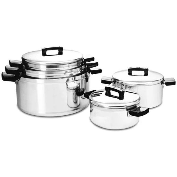 Aluminum 10-Piece Pot Set - Mirror Satin