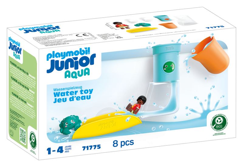 Playmobil Junior Aqua - Pour and Play Water Tank with Slide - 8 Piece