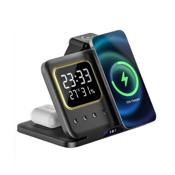 5-in-1 Wireless Fast Charger - Multifunctional Magnetic Charging Station