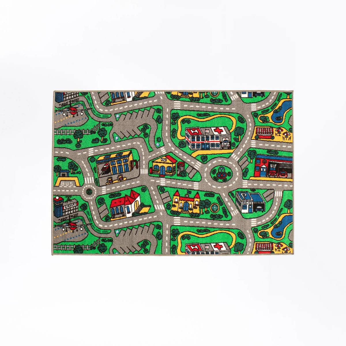 car road map rug