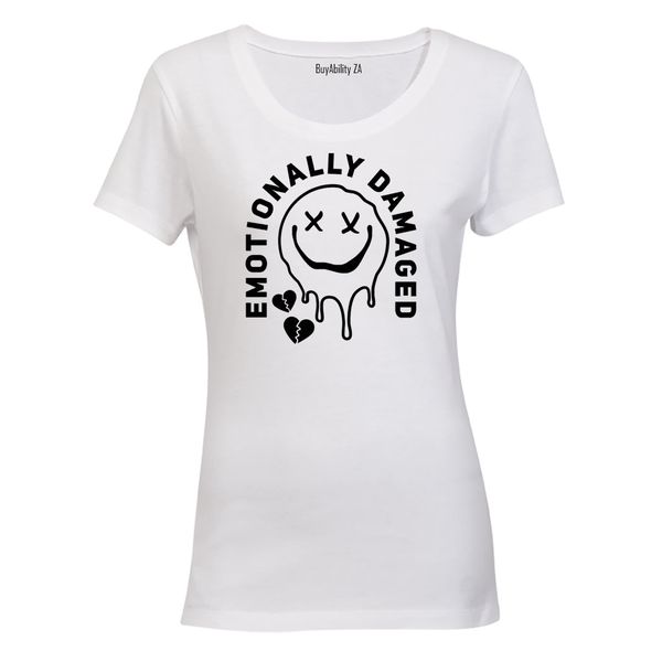 Emotionally Damaged - Ladies - T-Shirt