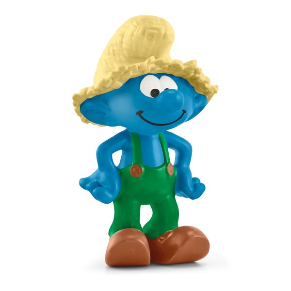Schleich The Smurfs - Farmer Smurf - 6cm Tall