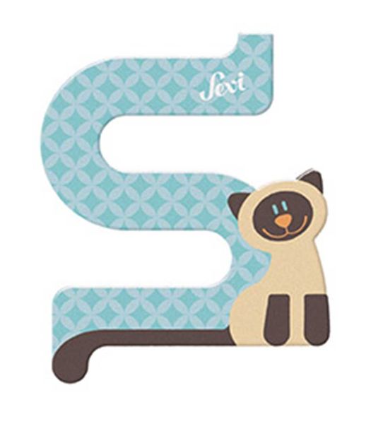 Sevi Wooden Letter S Siamese 10cm