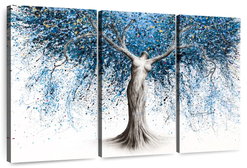 Canvas Art - Mother Tree 3 Piece Abstract Painting Canvas Wall Art Decor