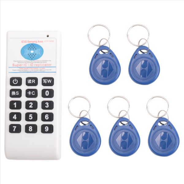 Rfid Nfc Ic Card Reader &amp;Writer+5Xt5577 Keychain Duplicator Rfid Card