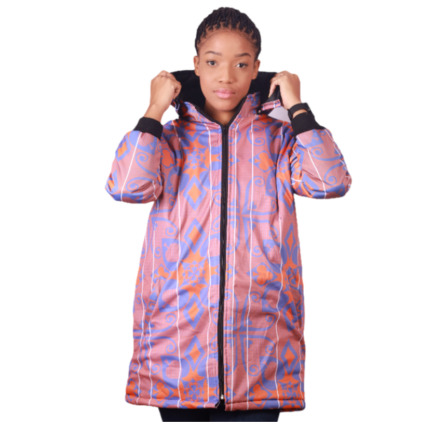 Sotho Fluorish Long African Jacket by Tribe Afrique