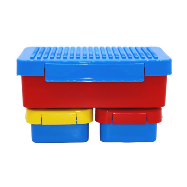 Blocks Snack Container - Lego Shape Lunch Box - Set of 3
