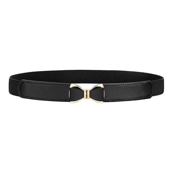 Elastic Skinny Belt for Women Dresses Fashion Stretch Thin Waist Belt