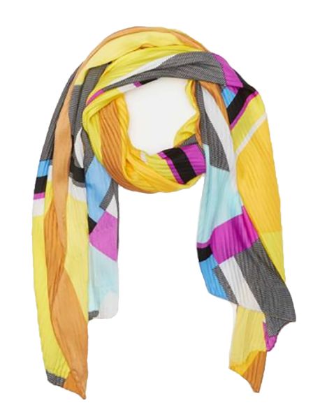 UB Creative Multi Colour Geometric Print Scarf - Yellow