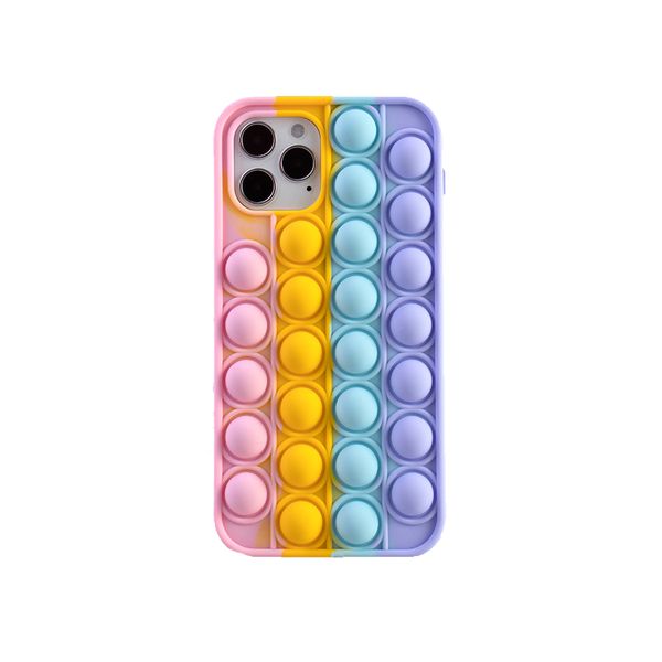 Fidget - Pop It Toy Case For iPhone 12 and iPhone 12 Pro Max Blue to Green