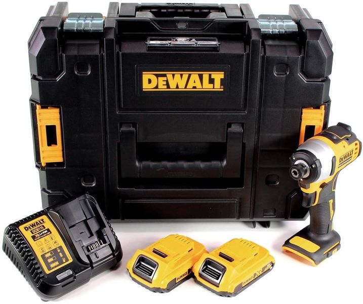 DeWALT 18V Cordless Brushless Impact Driver Kit with Batteries - DCF809D2T
