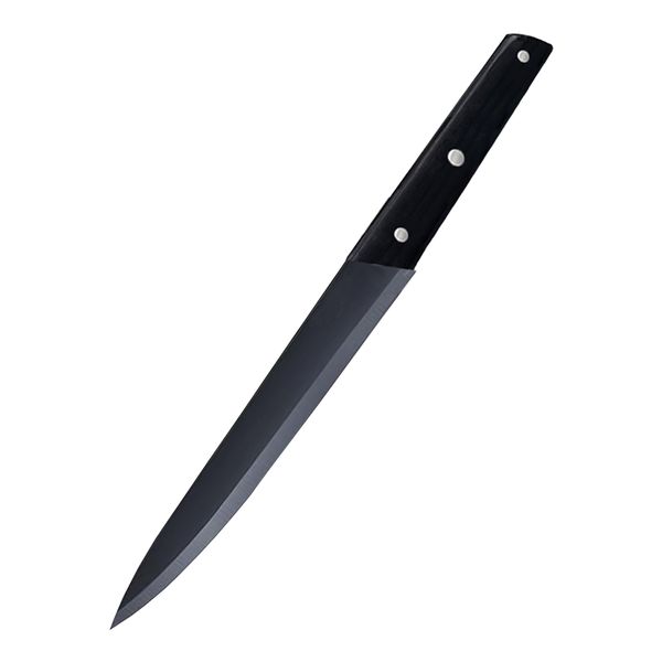 8" High Quality Satinless Steel Strong Blade Mate Black Slicing Knife