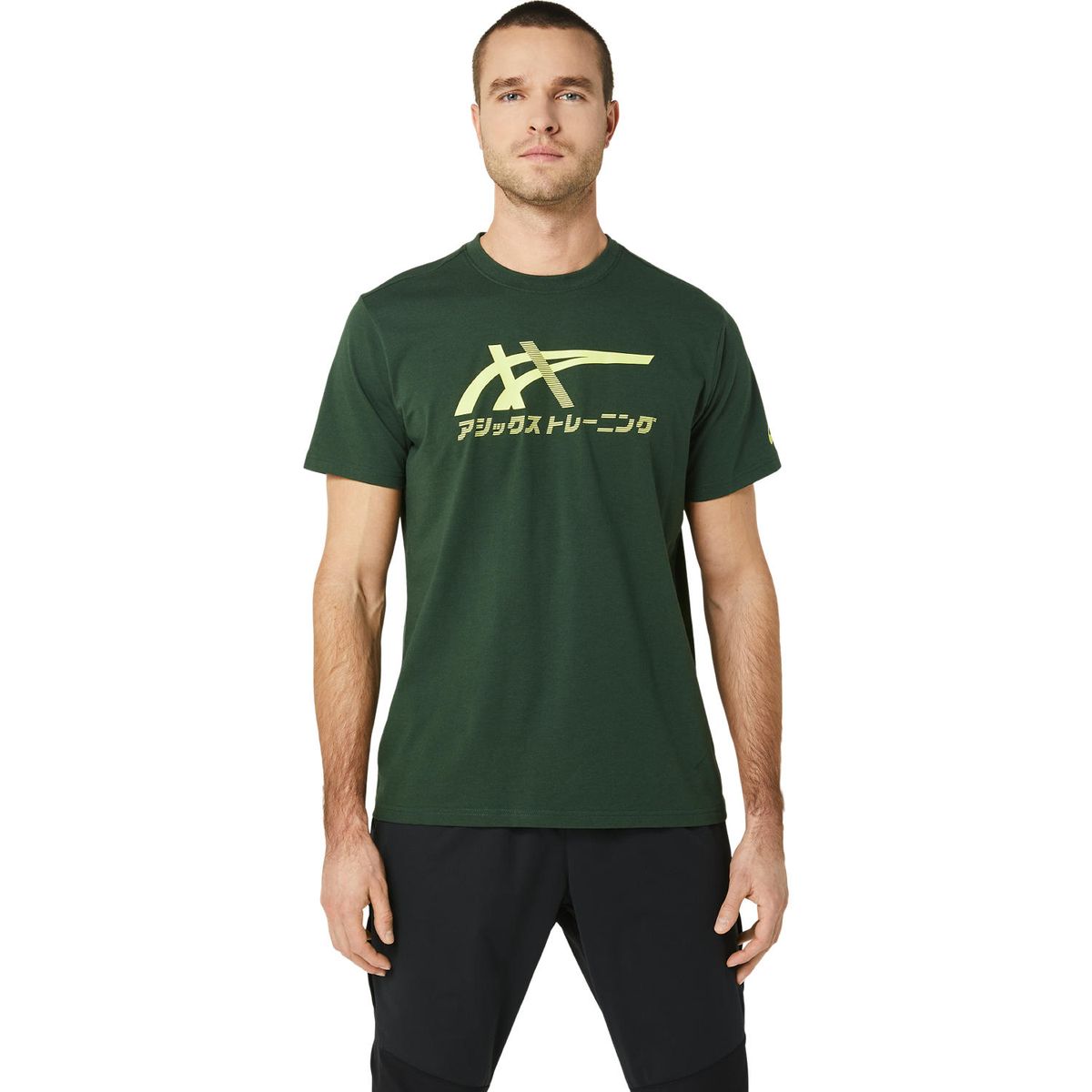 ASICS Men's Tiger Tee - Rain Forest/Glow Yellow | Shop Today. Get it ...