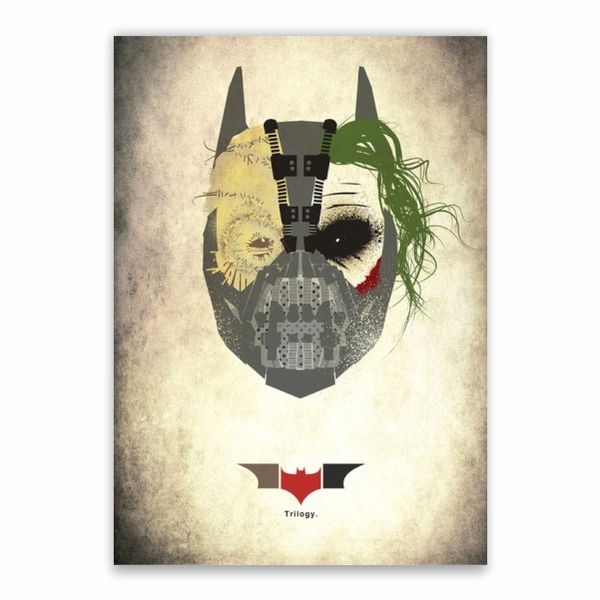 The Dark Knight Trilogy Villains Poster - A1