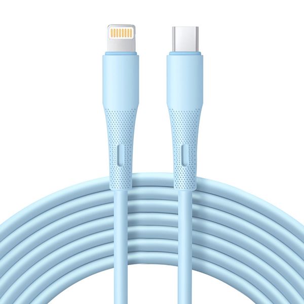 27W Silicone liquide PD USB-C to Lightning Fast Charging Cable - 1M