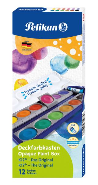 Pelikan K12 Paintbox with 12 replaceable colours