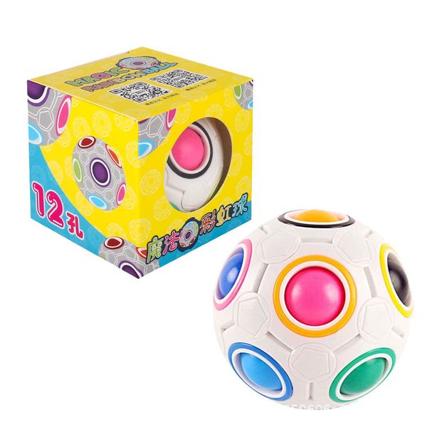 12-Hole Rainbow Ball Children's Early Learning Fun Press-and-Learn Toy