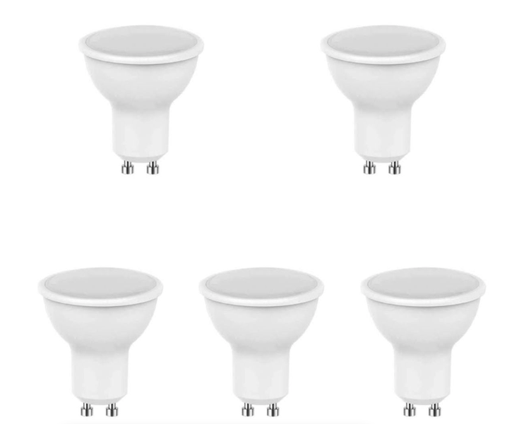 5 Pack - LED 7w Down lights GU10 Warm White