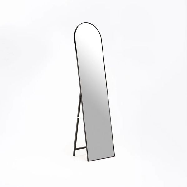 Free-Standing or Wall-Mount Aluminum Frame Arched Mirror - 160 cm x 40 cm
