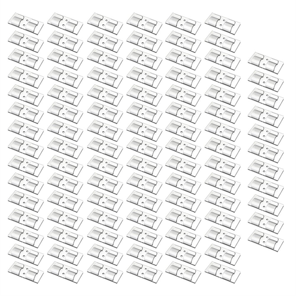 100 Pcs Hooks for Outdoor String Lights Clips Heavy-Duty Cable Clips