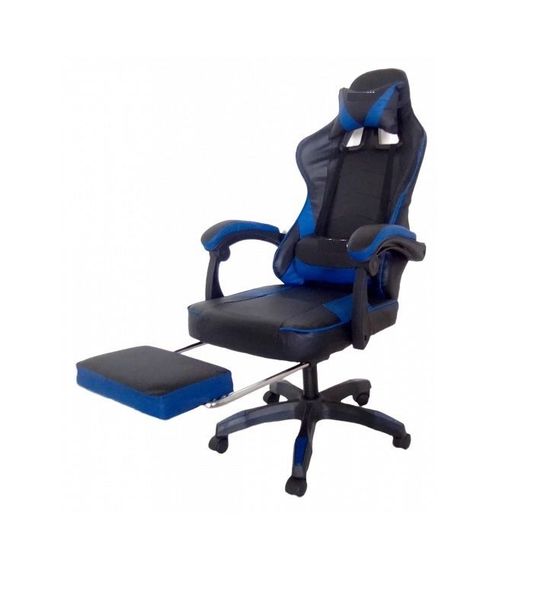 Reclining Gaming Chair with Foot Rest- BLUE (915)