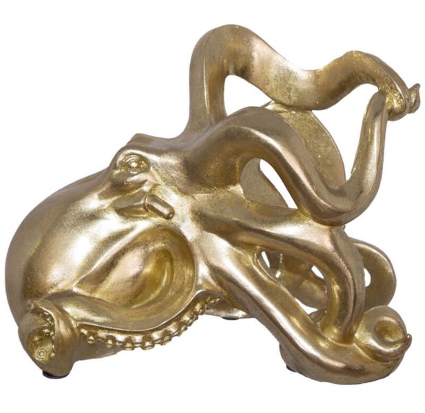 Gold Octopus Wine Holder - 24cm