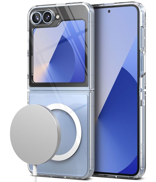 Fusion for Galaxy Z Flip 6 Military-Grade MagSafe Accessories Case - Clear