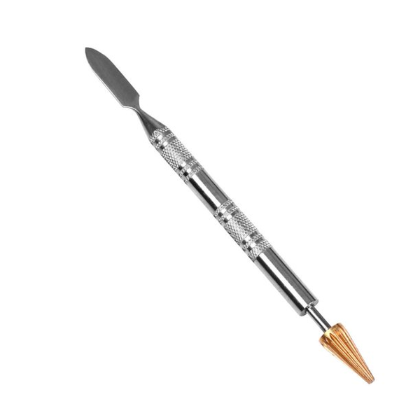 Leather Edge Roller Paint Pen - Stainless Steel With Brass Tip