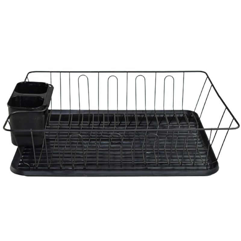 Black Chrome Dish Rack With Tray | Shop Today. Get it Tomorrow ...