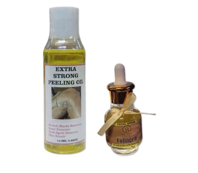 Yellow Peeling Oil and Collagen Facial Serum
