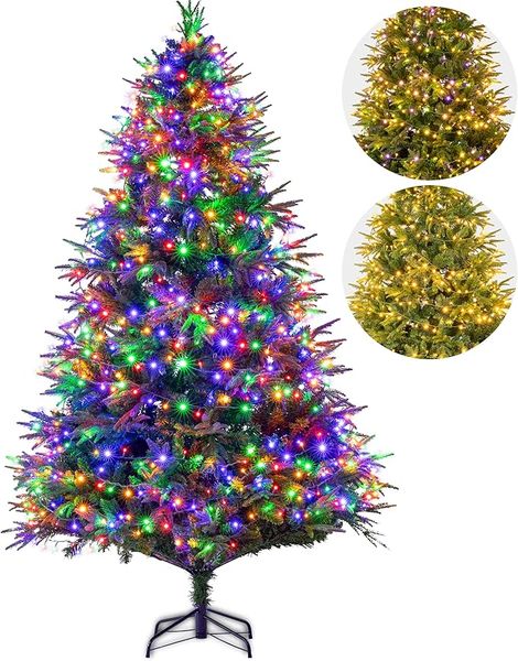 St Charles Multicolor Christmas Tree with Led Lights 300cm